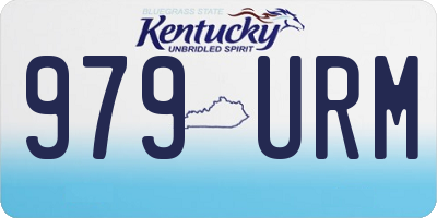 KY license plate 979URM