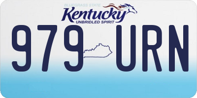 KY license plate 979URN