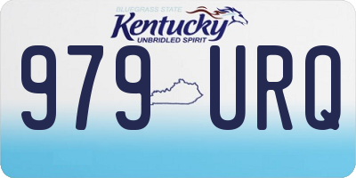 KY license plate 979URQ