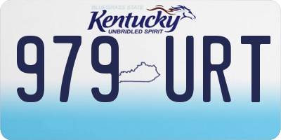 KY license plate 979URT