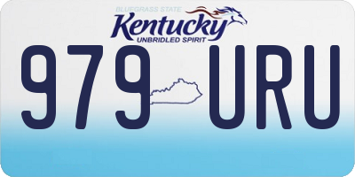 KY license plate 979URU