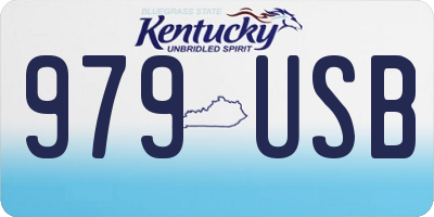 KY license plate 979USB