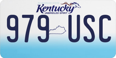 KY license plate 979USC