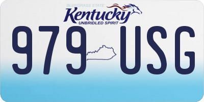 KY license plate 979USG