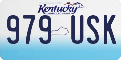 KY license plate 979USK