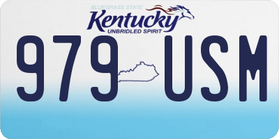 KY license plate 979USM