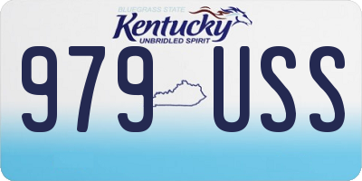KY license plate 979USS