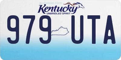 KY license plate 979UTA