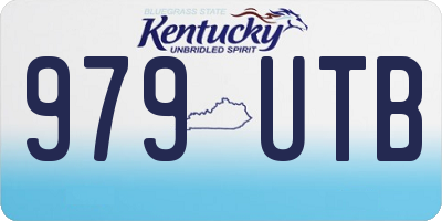 KY license plate 979UTB