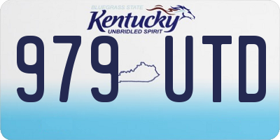 KY license plate 979UTD