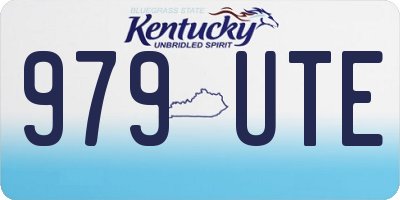 KY license plate 979UTE