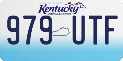 KY license plate 979UTF