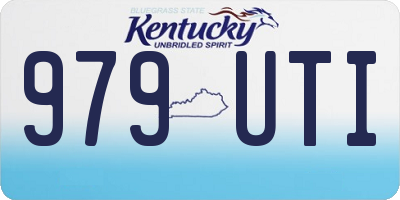 KY license plate 979UTI