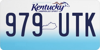 KY license plate 979UTK