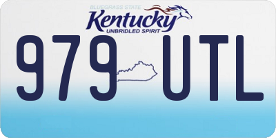KY license plate 979UTL