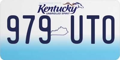 KY license plate 979UTO