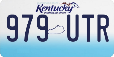 KY license plate 979UTR