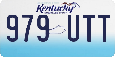 KY license plate 979UTT