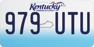 KY license plate 979UTU