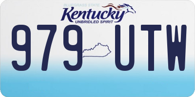 KY license plate 979UTW