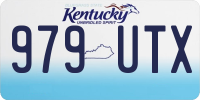 KY license plate 979UTX