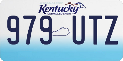 KY license plate 979UTZ