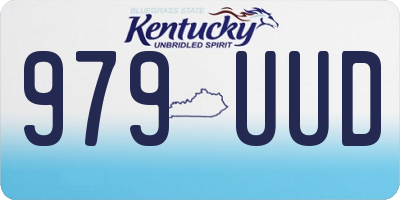 KY license plate 979UUD