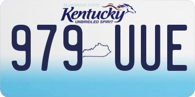 KY license plate 979UUE