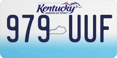 KY license plate 979UUF
