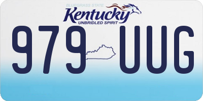 KY license plate 979UUG