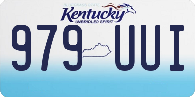 KY license plate 979UUI