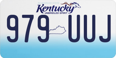 KY license plate 979UUJ