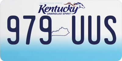 KY license plate 979UUS