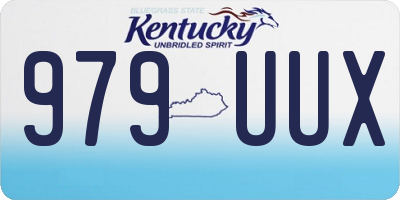 KY license plate 979UUX