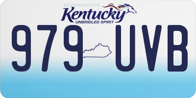 KY license plate 979UVB