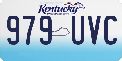 KY license plate 979UVC