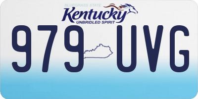 KY license plate 979UVG