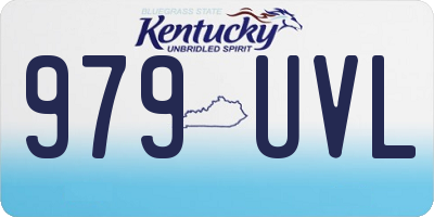 KY license plate 979UVL