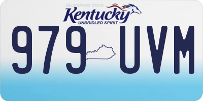KY license plate 979UVM