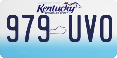 KY license plate 979UVO
