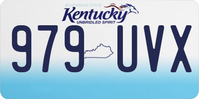 KY license plate 979UVX
