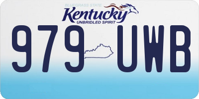 KY license plate 979UWB