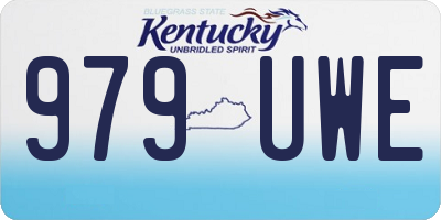 KY license plate 979UWE