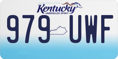 KY license plate 979UWF