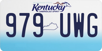 KY license plate 979UWG