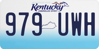 KY license plate 979UWH