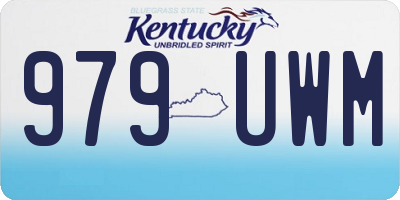 KY license plate 979UWM