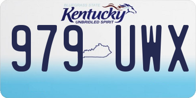KY license plate 979UWX