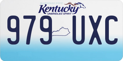 KY license plate 979UXC