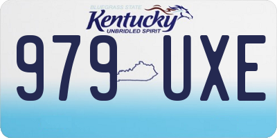 KY license plate 979UXE